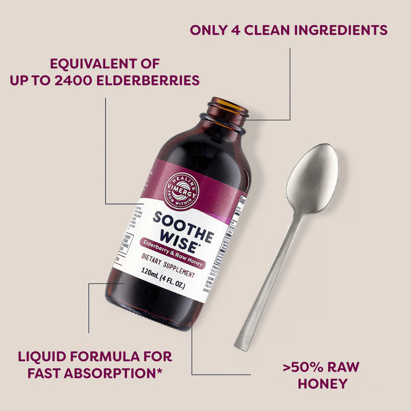 SOOTHE WISE - Sirope de saúco y miel cruda 