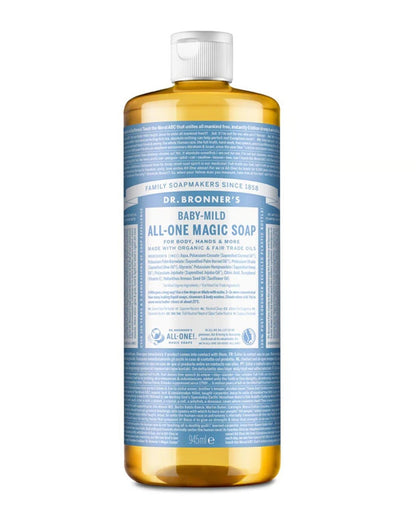 Dr. Bronner's Baby-mild 18-in-1 Natural liquid Soap - Unscented
