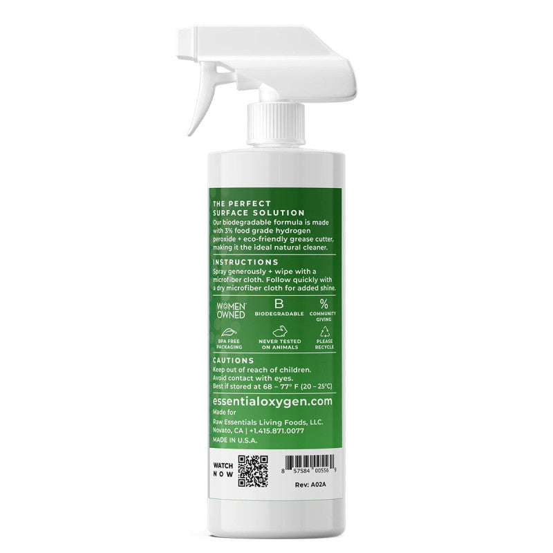 High Touch Surface Cleaner - Unscented - 946 ml, Essential Oxygen