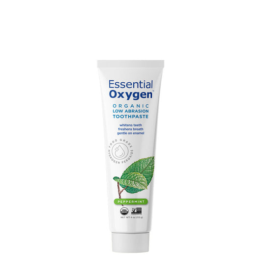 Low Abrasion Toothpaste Peppermint 113g - Essential Oxygen