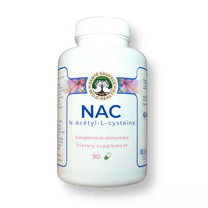 N-Acetyl-L-Cysteine (NAC) 600 mg - Santé Sauvage * Wild Health