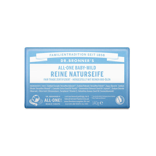 Dr. Bronner's Unscented All-One Natural Baby Bar Soap