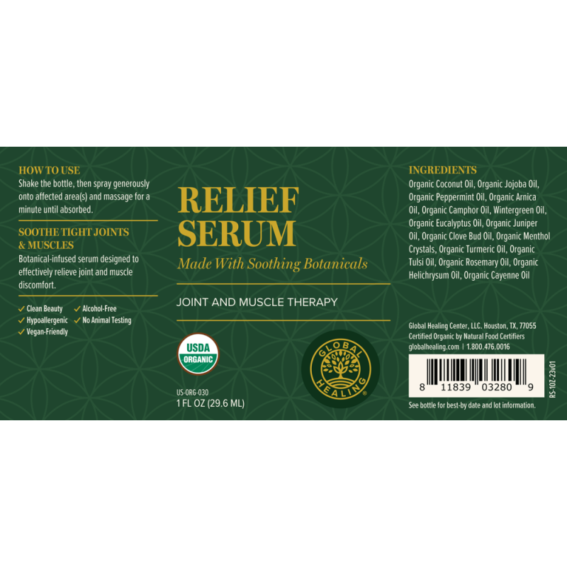 Organic Relief Serum - 30ml - Global Healing