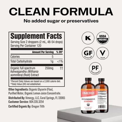Ashwagandha - extracto líquido sin alcohol